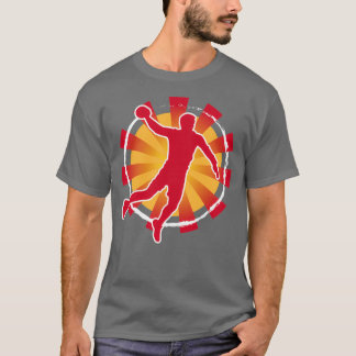 Turinamet i Handball Handball Player-spelarteamet T Shirt