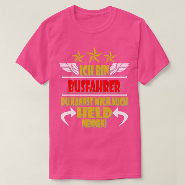 Turism för chaufförer buss i buss t shirt (Design framsida)