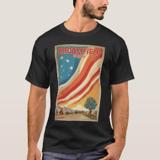 Turism i Broomfield Colorado Usa Vintage resor T Shirt