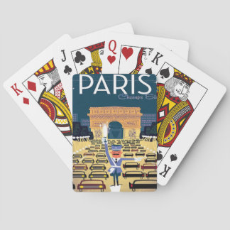 Turism i Paris Frankrike Vintage resor Casinokort