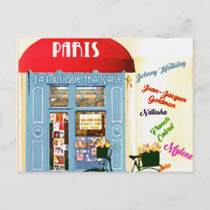 Turism i Paris Vintage resor Vykort