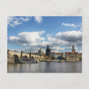 Turism i Prag Vintage resor och Vykort