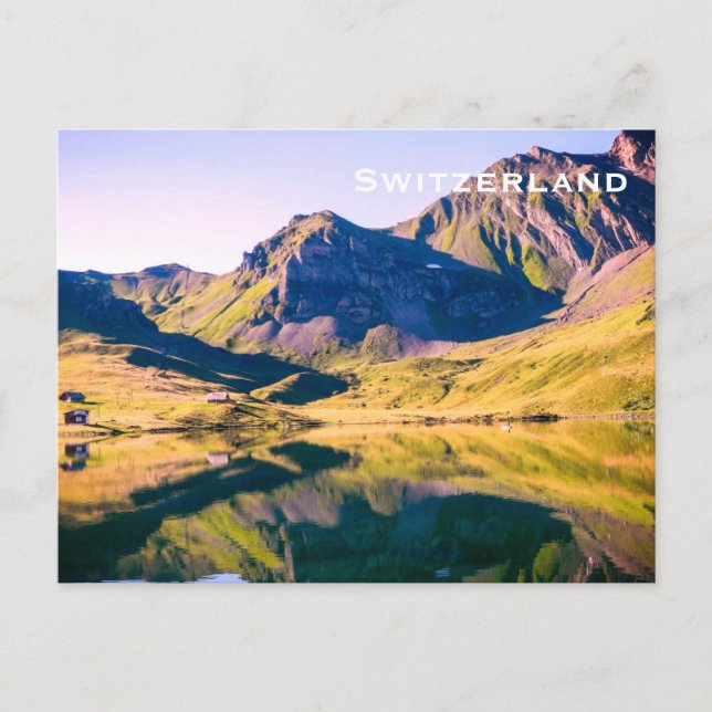 Turism i Schweiz Vintage resor Vykort (Framsida)