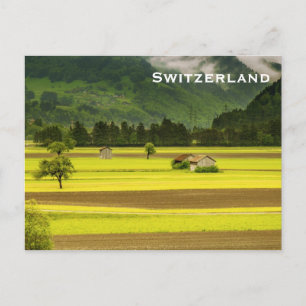Turism i Schweiz Vintage resor Vykort