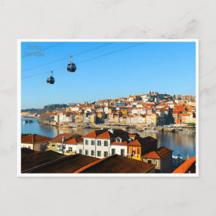 Turism i vintage resor retro Porto Portugal Vykort