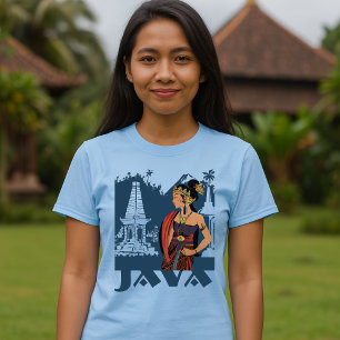 Turism Java Indonesia Vintage resor T Shirt