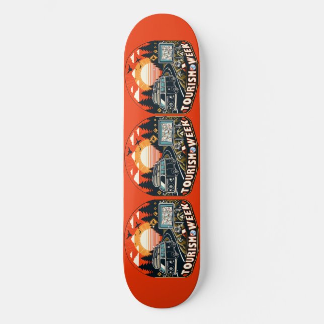 Turism Week Ultimate Getaway Mini Skateboard Bräda 18,5 Cm (Framsida)