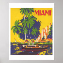 Turismen Miami Florida vintage 1930-talet