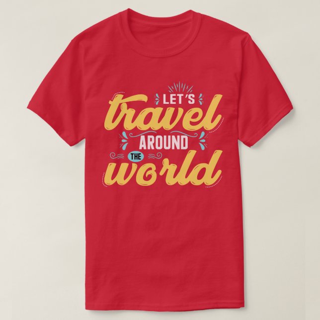 Turismens dag i världen runt t shirt (Design framsida)