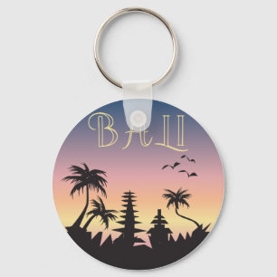 Turismskylt på Bali Nyckelring