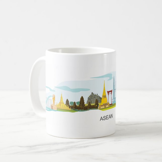 Turismtempel Asean Kaffemugg (Framsida vänster)