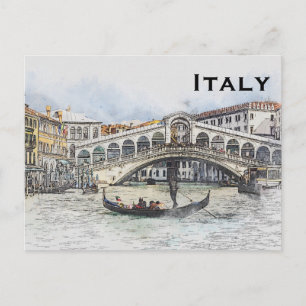 Turismtillägg för italien Vintage resor Vykort