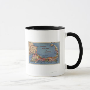 Turist Auto karta av uddtorsk Mugg