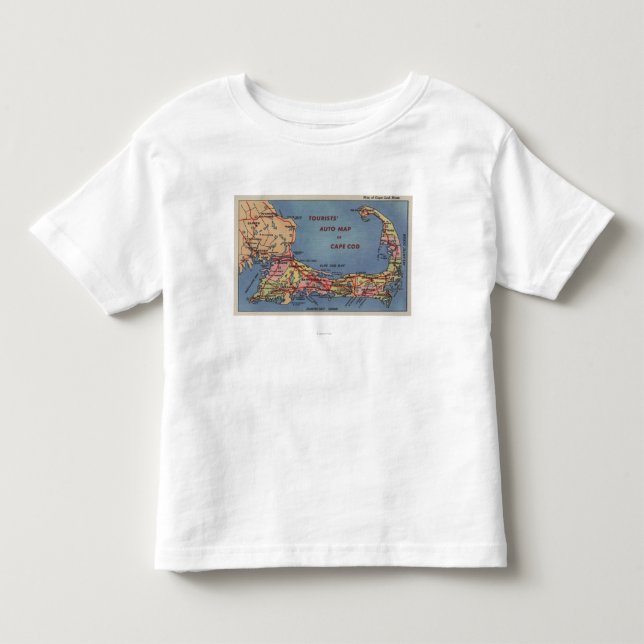 Turist Auto karta av uddtorsk Tee (Framsida)