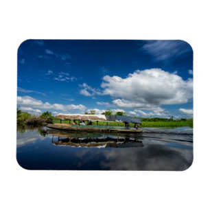 Turist- fartygreflexion magnet
