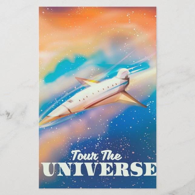 Turist på rymdskeppet Universe Brevpapper (Framsida)