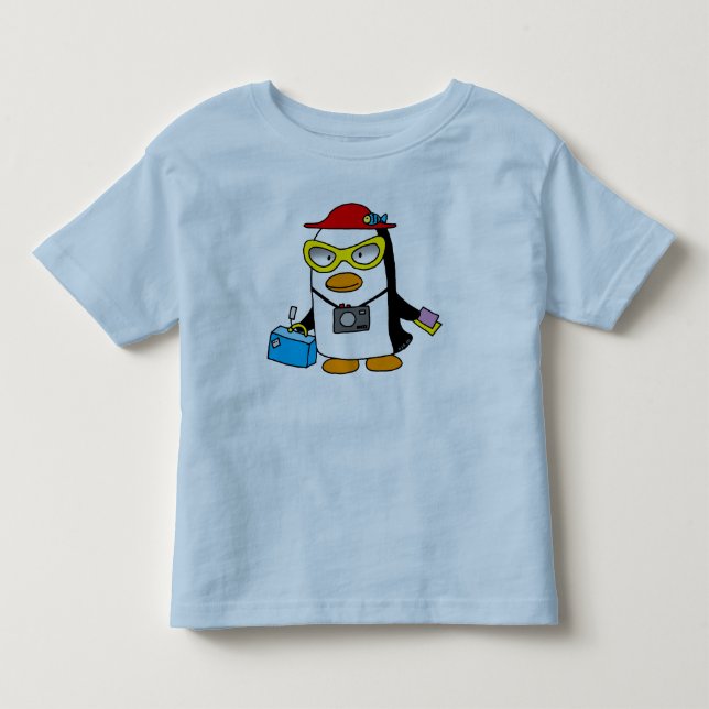 turist- pingvin t-shirt (Framsida)