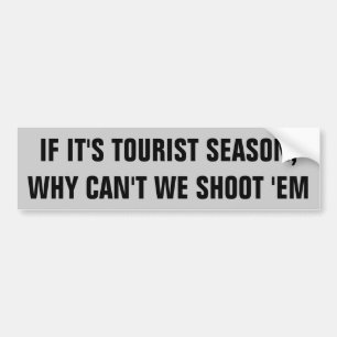 Turist- säsongjaktkort? bildekal