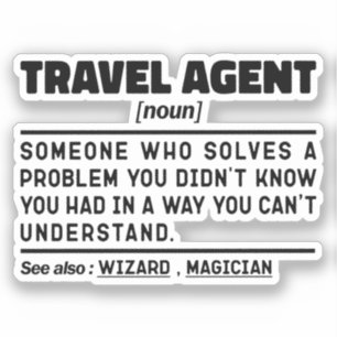 Turistassistenten för Agent Noun-utlämningsturist Klistermärken