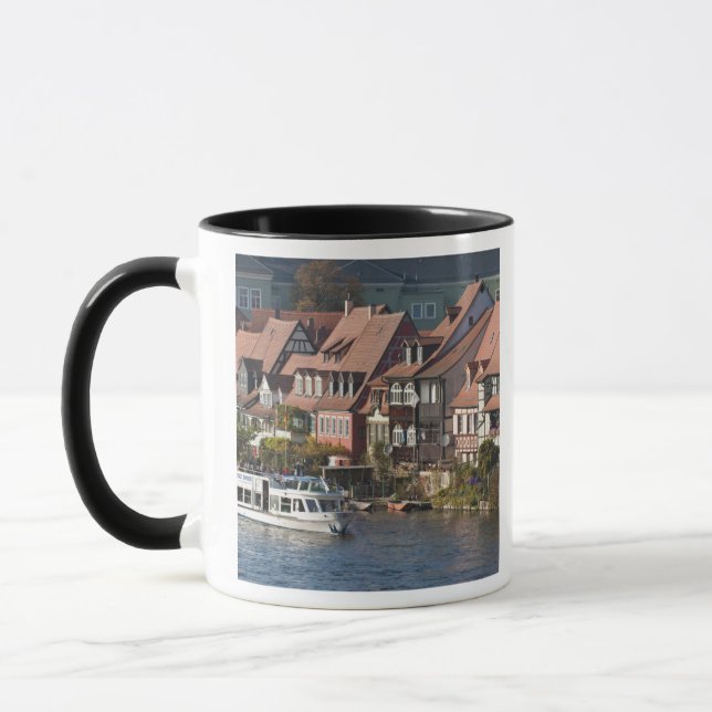 Turistbåt i Little Venice och floden Regnitz Mugg (Vänster)