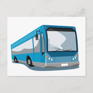 turistbusstransport i buss vykort