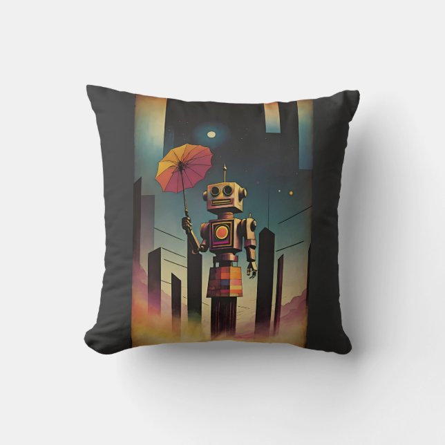 Turisten - Ken Gage Surreal Art Kudde (Framsida)