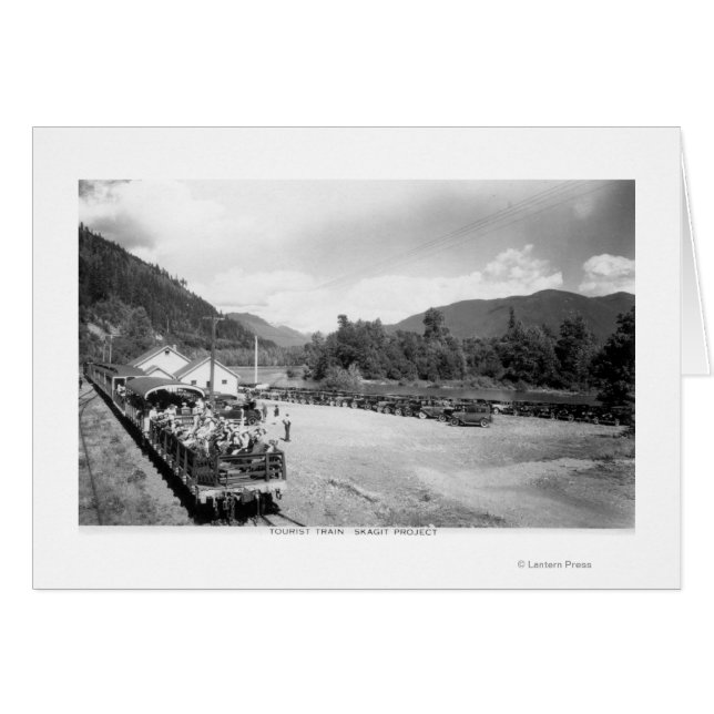 Turisten Tåg i Skagit-projektet Hälsningskort (Framsidan Horizontal)