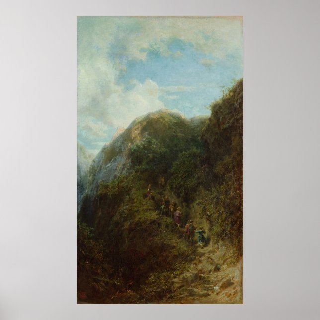 Turister i berget poster (Framsidan)