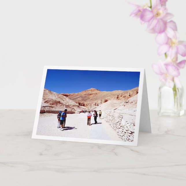 Turister i Konungarnas dal, Luxor, Egypten Kort (Orkide)