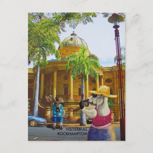 Turister på Anpassningsbar House Vykort (Framsida)