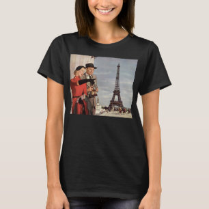 Turister på Eiffeltornet, Paris semester Tee Shirt