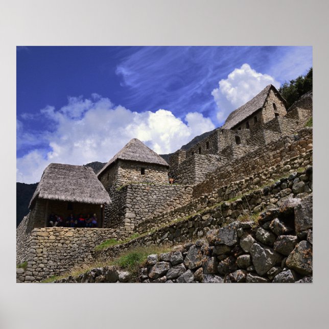 Turister på Machu Picchu Poster (Framsidan)