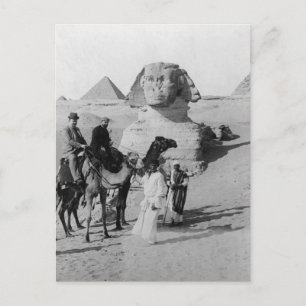 Turister som reser med Sphinx Vykort