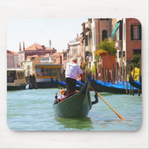 Turistfärd med gondol Venedig Italien Musmattor