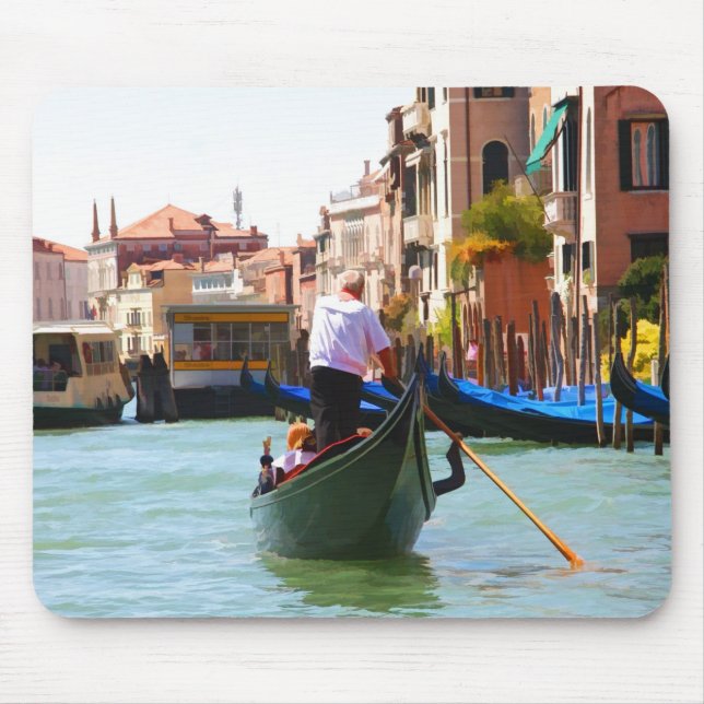 Turistfärd med gondol Venedig Italien Musmattor (Framsidan)