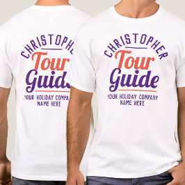 Turistguide T-Shirt tryckt på båda sidor