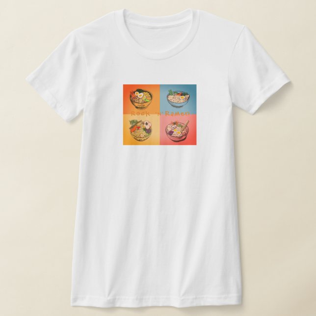 Turisthirt Sten n Ramen Asian Stil T Shirt (Laydown)