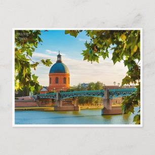 Turististurism i vintage resor toulouse Frankrike Vykort