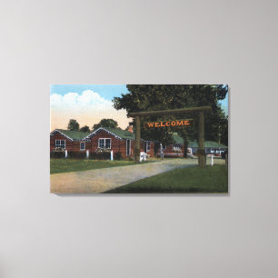 Turistparkens ingångsvy canvastryck