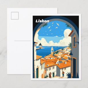 Turistresor för konsthantverk från Lissabon - Port Vykort