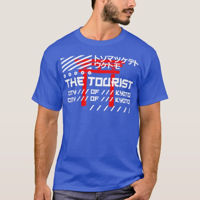 Turiststaden Kyoto flicka T Shirt (Framsida)
