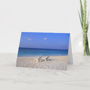 Turiststolar på stranden - anpassade kort