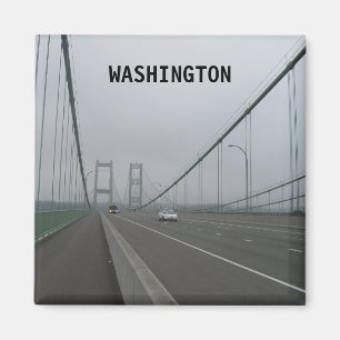 Turisttillägg för Washington Vintage resor Magnet