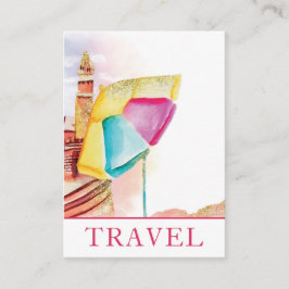 *~* Turistturism i Beach Sand Sea Travel QR Visitkort