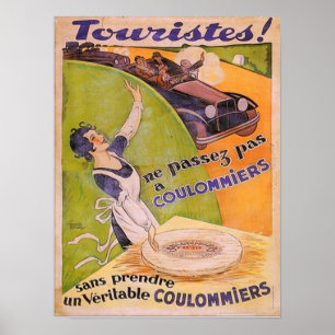 Turistutskrift Vintage annons Poster