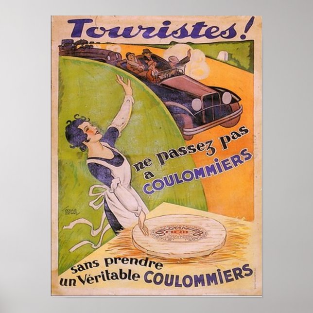 Turistutskrift Vintage annons Poster (Framsidan)
