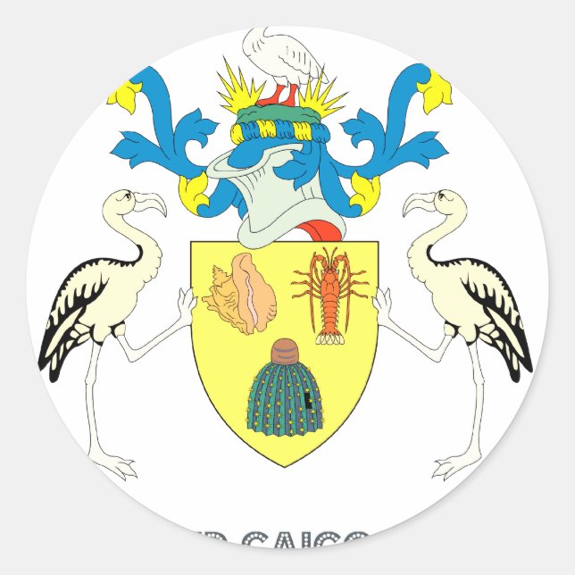 Turk Emblem Runt Klistermärke (Framsida)