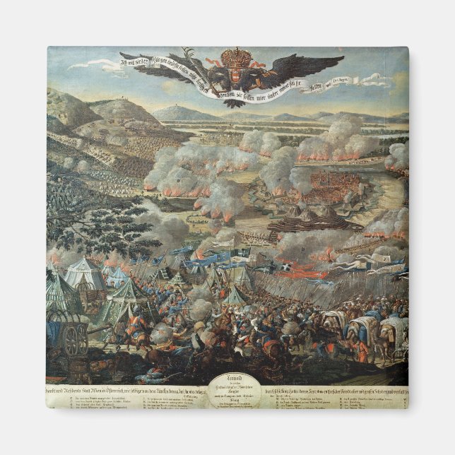 Turkarnas omgivande av Wien 1683 Magnet (Framsidan)
