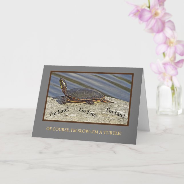 TURKEL PÅ STEN/BELAGAT BIRTIDKORT/ANPASSADE KORT (Orkide)