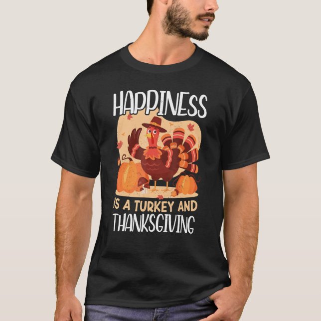 Turkey And Thanksgiving Thanks Giving  Thanksgivin T Shirt (Framsida)